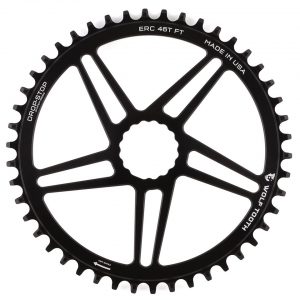 Wolf Tooth Components Cinch Direct Mount CX/Road Chainring (Black) (Flat Top) (46T) - ERC46-FT