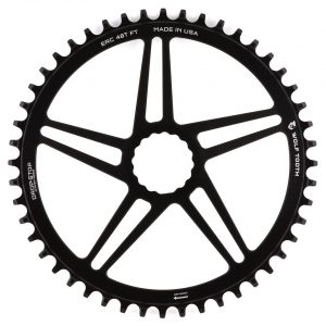Wolf Tooth Components Cinch Direct Mount CX/Road Chainring (Black) (Flat Top) (48T) - ERC48-FT