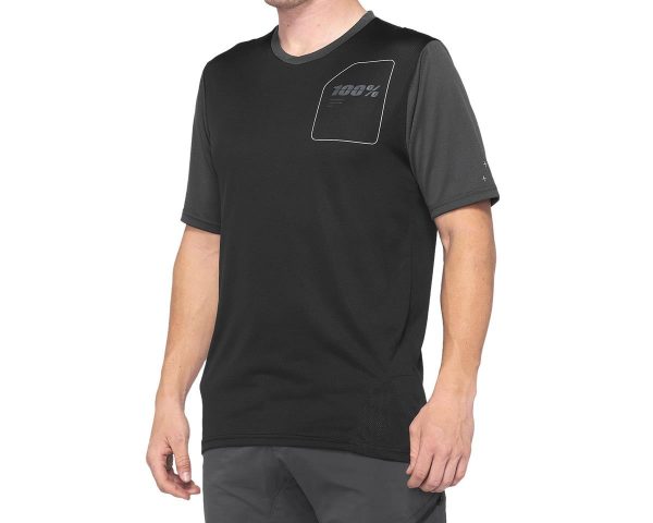 100% Ridecamp Men's Short Sleeve Jersey (Charcoal/Black) (M) - 41401-052-11