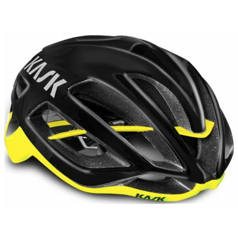 Kask Protone Road Cycling Helmet - Black / Yellow Fluo / Small / 50cm / 56cm