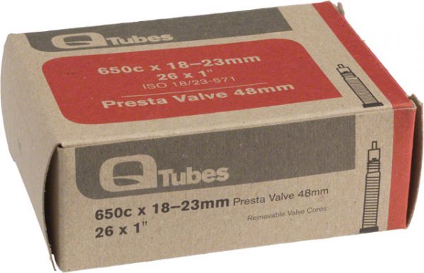 Q-Tubes 650c x 18-23mm 48mm Presta Valve Tube
