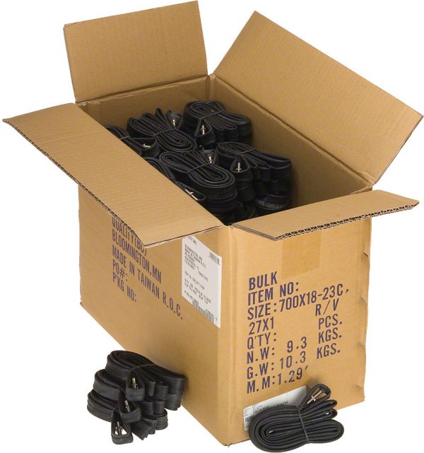 Q-Tubes / Teravail SL 700c x 18-23mm 48mm Presta Valve Box of 50 Bulk