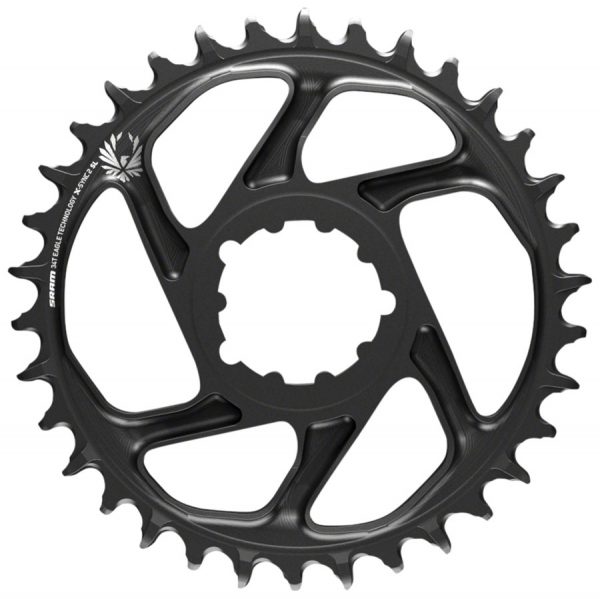 SRAM X-Sync 2 Eagle SL Direct Mount Chainring 38T Boost 3mm Offset, Black with Gray Logo