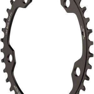 Wolf Tooth 130 BCD Road and Cyclocross Chainring - 40t, 130 BCD, 5-Bolt, Drop-Stop, 10/11/12-Speed Eagle and Flattop Compatible, Black