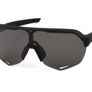100% S2 Sunglasses (Soft Tact Black) (Smoke) - 61003-102-02