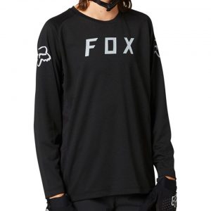 Fox Racing Defend Long Sleeve Youth Jersey (Black) (Youth S) - 27392-001YS
