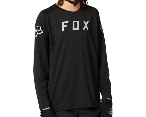 Fox Racing Defend Long Sleeve Youth Jersey (Black) (Youth S) - 27392-001YS