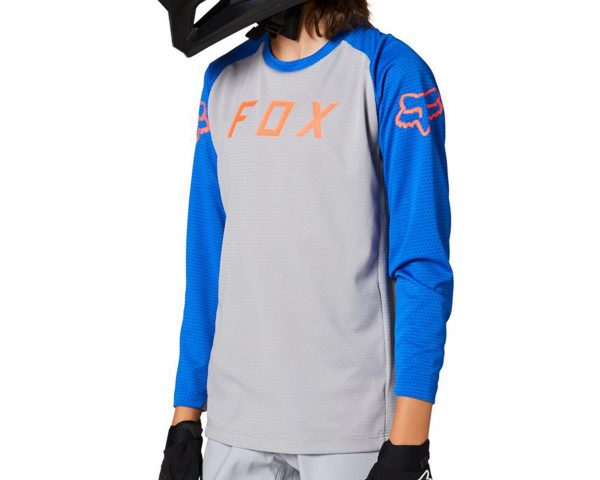 Fox Racing Defend Long Sleeve Youth Jersey (Steel Grey) (Youth M) - 27392-172YM