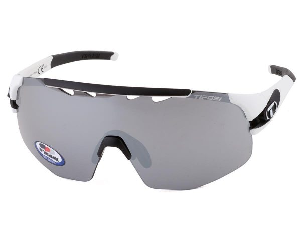 Tifosi Sledge Lite Sunglasses (Matte White) (Smoke/AC Red/Clear Lenses) - 1670101201