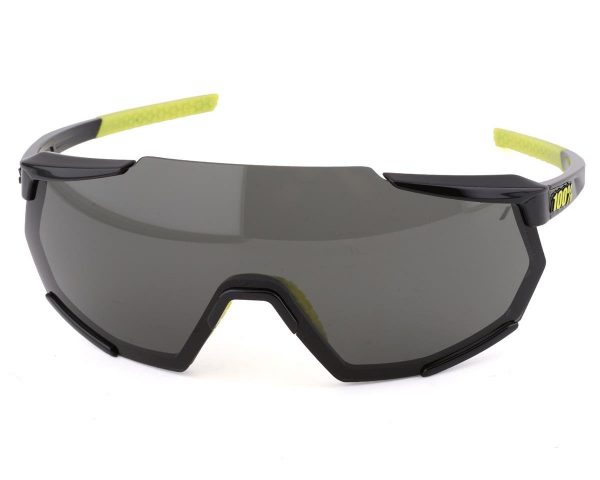 100% Racetrap Sunglasses (Gloss Black) (Smoke Lens) - 61037-001-57
