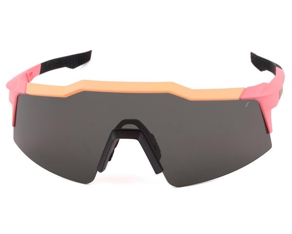100% Speedcraft SL Sunglasses (Matte Washed Out Neon Pink) (Smoke Lens) - 61002-102-01