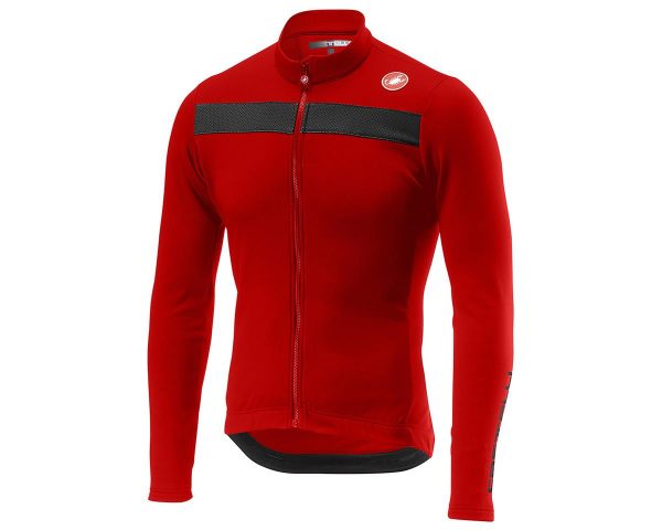 Castelli Puro 3 Long Sleeve Jersey FZ (Red/Black Reflex) (S) - A18511023-2