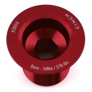 Race Face CINCH Crank Bolt w/ Washer (Gloss Red) (NDS) (M18) - F10024GLSRED
