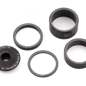 Race Face Headset Spacer Kit w/ Top Cap (Black) (Carbon) - HSSKITCAR