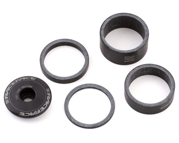 Race Face Headset Spacer Kit w/ Top Cap (Black) (Carbon) - HSSKITCAR