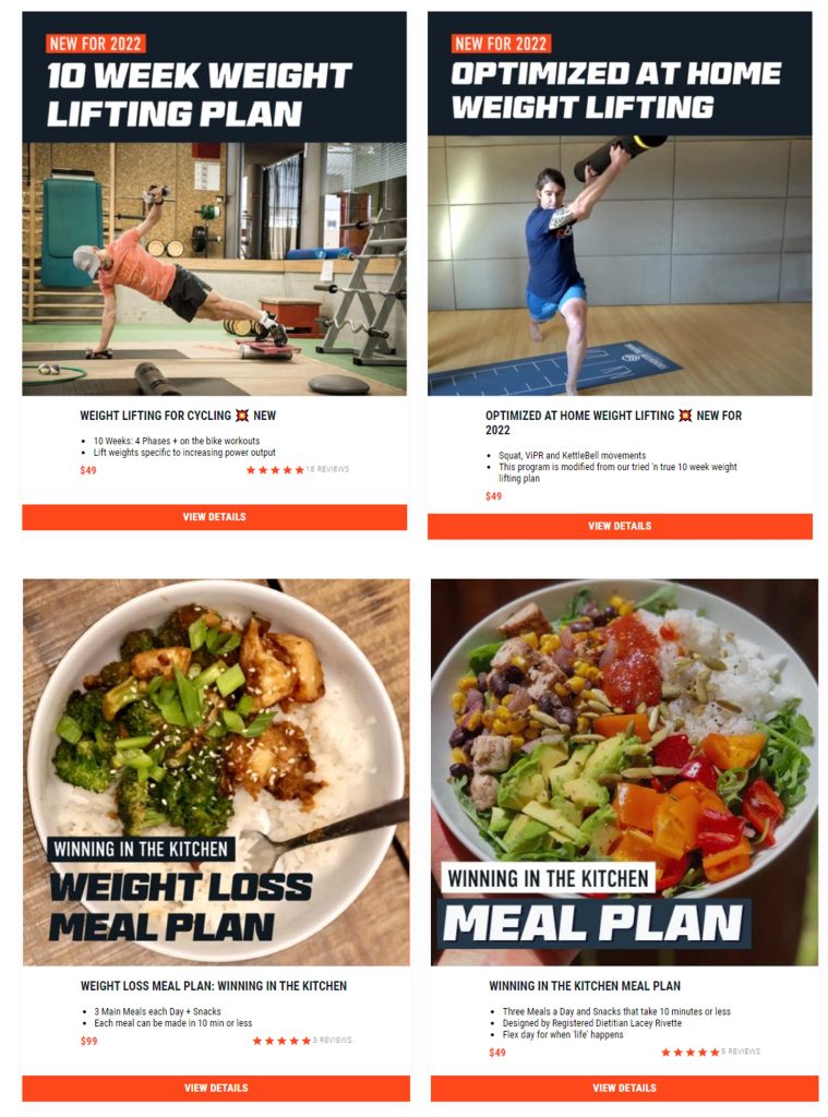 FasCat lifting and meal plans