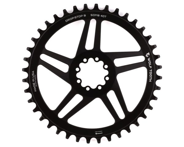 Wolf Tooth Components Sram 8-Bolt Direct Mount Chainring (Black) (6mm Offset) (40T) (Dr... - SDM8-40