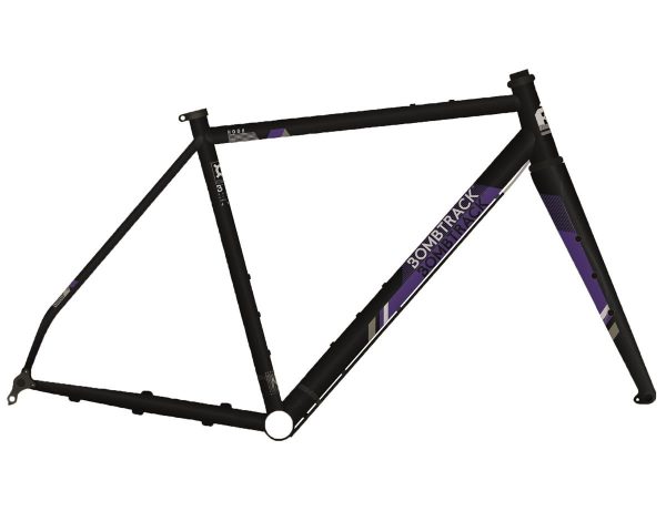 Bombtrack Hook Frameset & Fork (Glossy Metallic Black/Purple) (S) - 49125180221