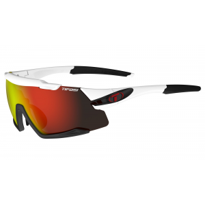 Tifosi | Aethon Sunglasses Men's in White/Black/Red/Red/Clear