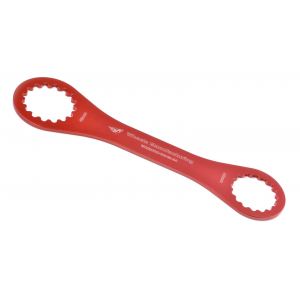 Wheels Manufacturing | Bottom Bracket Wrench | Red | 48.5mm & 44mm, 16 Notch