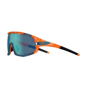 Tifosi Sledge Interchangeable Clarion Lens Sunglasses - Crystal Orange / Clarion Blue / Interchangeable Lens