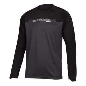 Endura MT500 Burner Long Sleeve Cycling Jersey - Black / Small