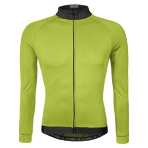 Funkier AirBloc Thermal Long Sleeve Cycling Jersey - Yellow / Small