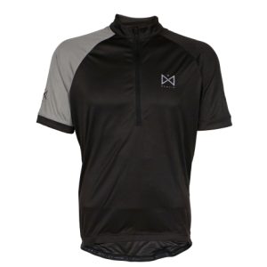 Merlin Fade Short Sleeve Cycling Jersey - Black / Grey / Small