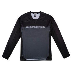 Race Face Diffuse Long Sleeve Cycling Jersey - 2021 - Grey / Small