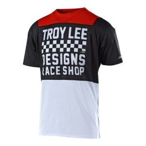 Troy Lee Designs Skyline Youth MTB Short Sleeve Jersey - White / Black / Small
