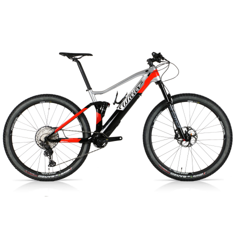 Wilier 101FX Hybrid Mountain E-Bike - 2022 - Grey / Red / Black / Medium