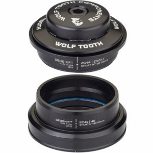 Wolf Tooth Performance Geoshift Angle Headset - Black / Tapered / ZS44/EC49 Short