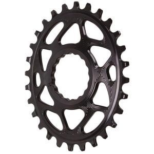 Absolute Black Direct Mount Race Face Cinch Oval Chainrings (Black) (Single) (3mm... - RFOVBOOST28BK
