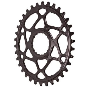 Absolute Black Direct Mount Race Face Cinch Oval Chainrings (Black) (Single) (3mm... - RFOVBOOST34BK
