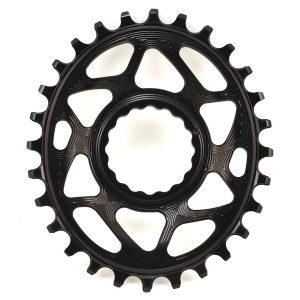 Absolute Black Direct Mount Race Face Cinch Oval Chainrings (Black) (Single) (6mm Offs... - RFOV28BK