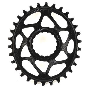 Absolute Black Direct Mount Race Face Cinch Oval Chainrings (Black) (Single) (6mm Offs... - RFOV30BK