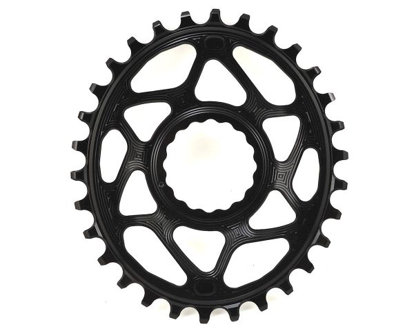 Absolute Black Direct Mount Race Face Cinch Oval Chainrings (Black) (Single) (6mm Offs... - RFOV30BK