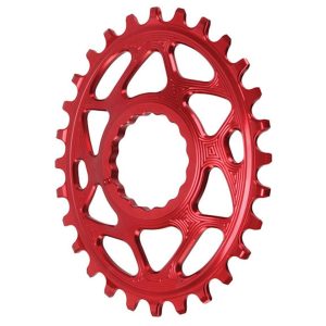 Absolute Black Direct Mount Race Face Cinch Oval Chainrings (Red) (Single) (3mm O... - RFOVBOOST28RD