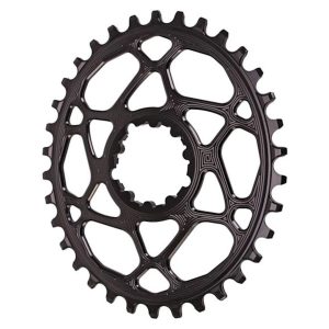 Absolute Black SRAM GXP Direct Mount Oval Chainrings (Black) (Single) (3mm Offset... - SROVBOOST34BK