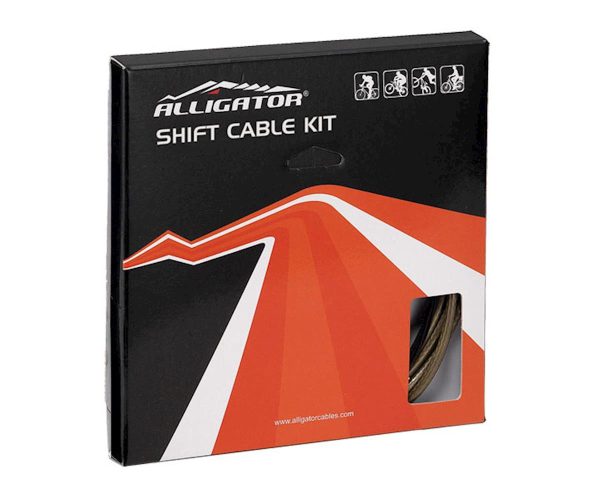 Alligator PTFE Slick Shift Cable (Shimano/SRAM) (Galvanized) (1.1mm) (2000mm) - LY-SPT20UD
