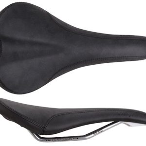 Charge Bikes Spoon Saddle (Black) (Chromoly Rails) (140mm) - RP7157U10OS