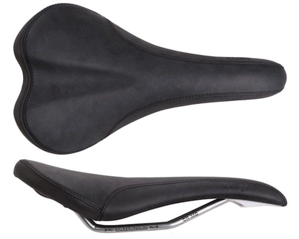 Charge Bikes Spoon Saddle (Black) (Chromoly Rails) (140mm) - RP7157U10OS