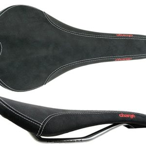 Charge Bikes Spoon Saddle (Black/Red) (Chromoly Rails) (140mm) - RP7107U10OS