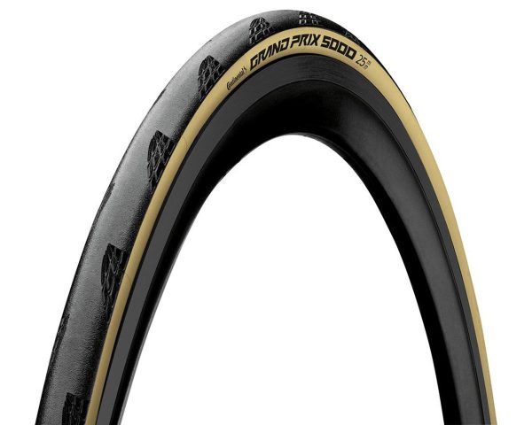 Continental Grand Prix 5000 Road Tire (Black/Cream Skin) (700c / 622 ISO) (28mm) (Fold... - C1025129