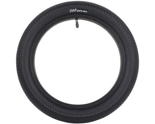 Cult Vans Tire (Black) (14" / 254 ISO) (2.2") (Wire) - 05-TIRE14-CV2.20-BB