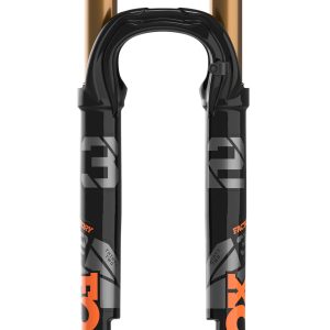 FOX 32 Step-Cast Performance Suspension Fork - 27.5", 100mm, 15QR x 100mm, 44 mm Offset, Black/Orange Gloss, 3-Position