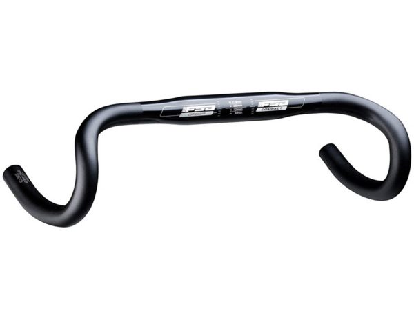 FSA Omega Compact Alloy Handlebar (Black) (31.8mm) (42cm) - 185-1388N