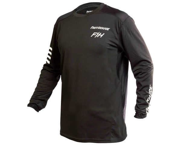 Fasthouse Inc. Youth Alloy Rally Long Sleeve Jersey (Black) (Youth M) - 5839-0022