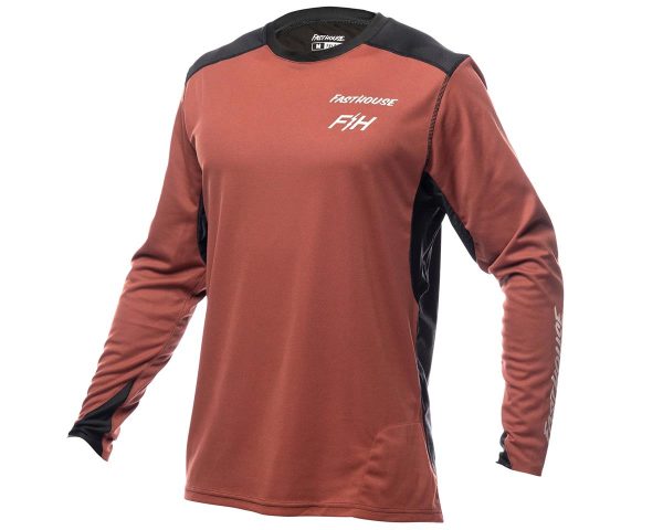 Fasthouse Inc. Youth Alloy Rally Long Sleeve Jersey (Clay/Black) (Youth S) - 5839-4021