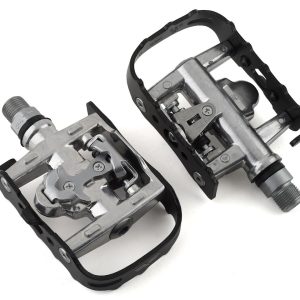 Forte Campus Pedals Dual-Sided Pedals (SIlver/Black) (Cleats Included) - FT6DSC